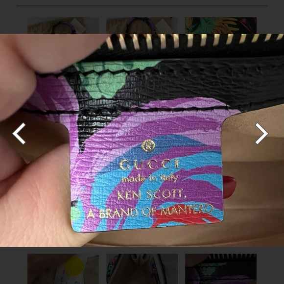 Gucci 1955 Horsebit x Ken Scott New Shangai Calfskin Jenny Floral Print Small Ho - Picture 12 of 13